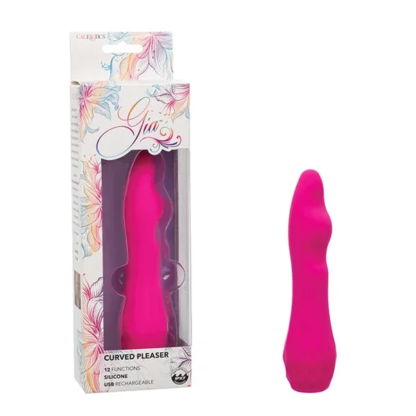 Gia Curved Pleaser Vibrator – Pink