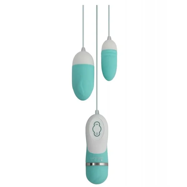 GigaLuv Dual Vibra Bullets – 10 Functions Tiffany Blue