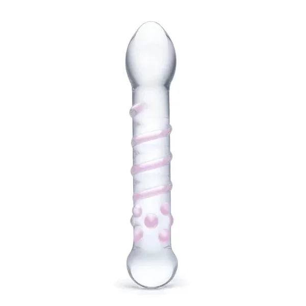 Glas – Spiral Staircase Full Tip Dildo Clear | 7.25 inches