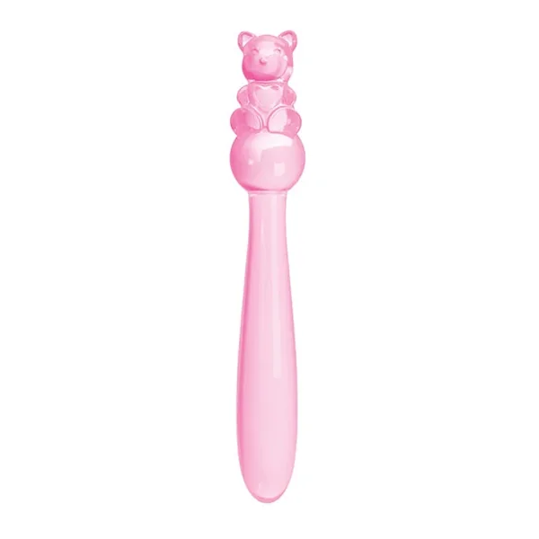 Glass Menagerie Teddy Glass Dildo – Pink