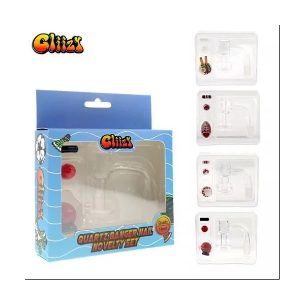 Gliizy Quartz Banger Set 14mm Spinner Set Male Football