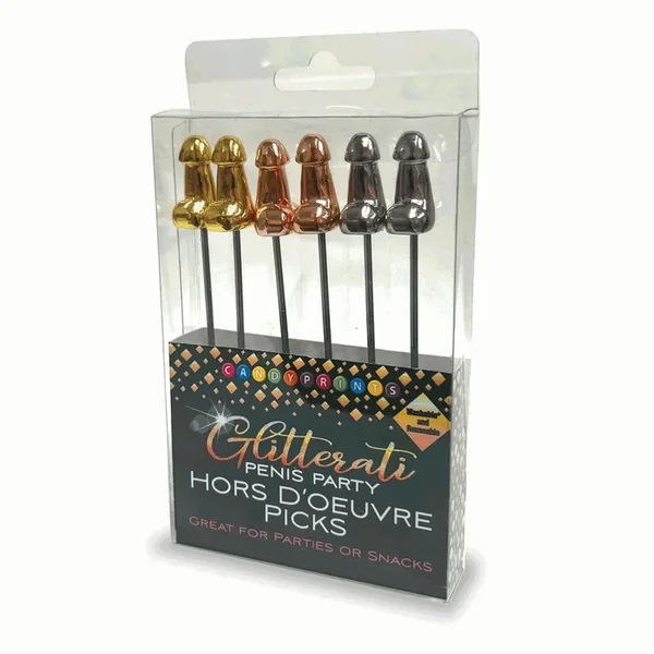 Glitterati Hors d’Oeuvre Picks – 6 Pack-(lgcp.1124)