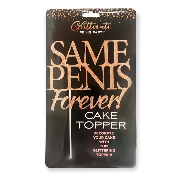 GLITTERATI SAME PENIS CAKE TOPPER