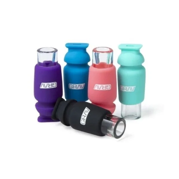 Grav Silicone Glass Crutch Green