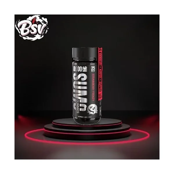Half Bak’d 10000mg D9 SUMO Strawberry Frenzy Gummies 25ct