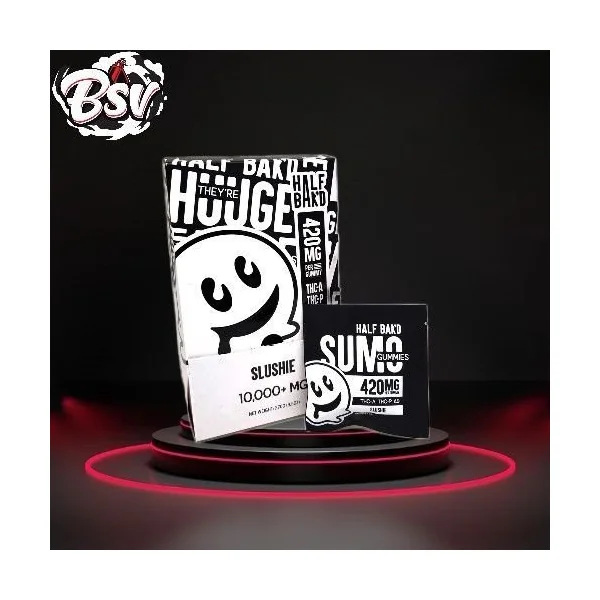 Half Bak’d D9 SUMO Slushie Gummies 2ct 30 Per Pack