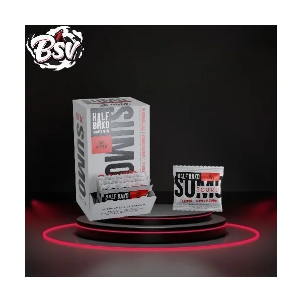 Half Bak’d D9 SUMO Sour’d Big Apple Gummies 2ct 30 Per Pack