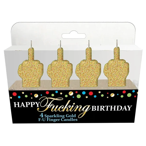 Happy Fucking Birthday FU Candle Set