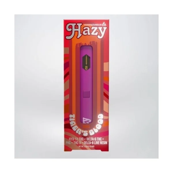 Hazy 3.5G Disposable HXY-11+Delta 6+PHC+THC-X+D8 Tigers Blood