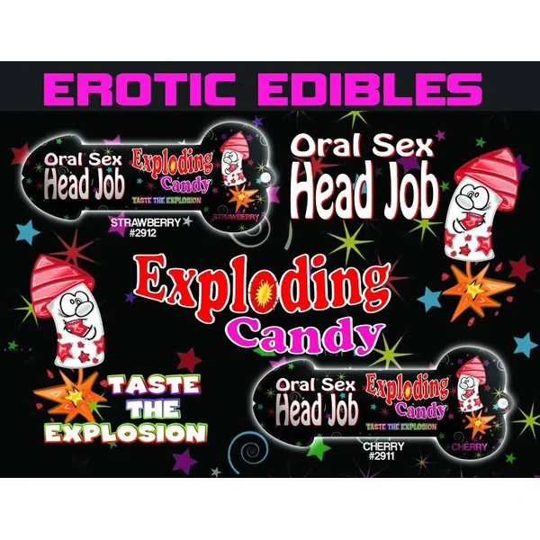 HEAD JOB ORAL SEX CANDY STRAWBERRY RED