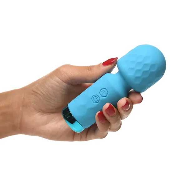 Hella Raw Bang! 10x Mini Silicone Wand Blue