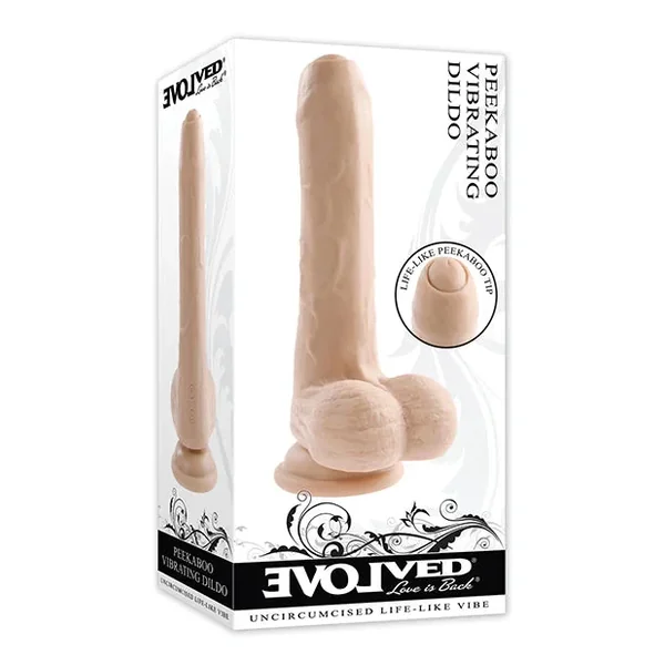 Hella Raw Evolved Peek A Boo Vibrating Dildo –