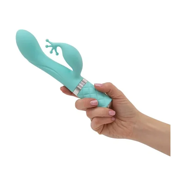 Hella Raw Pillow Talk Kinky Clitoral W/ Swarovski Crystal Teal