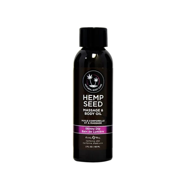 Hemp Seed Massage and Body Oil - Skinny Dip - 2 Fl. Oz/ 60ml