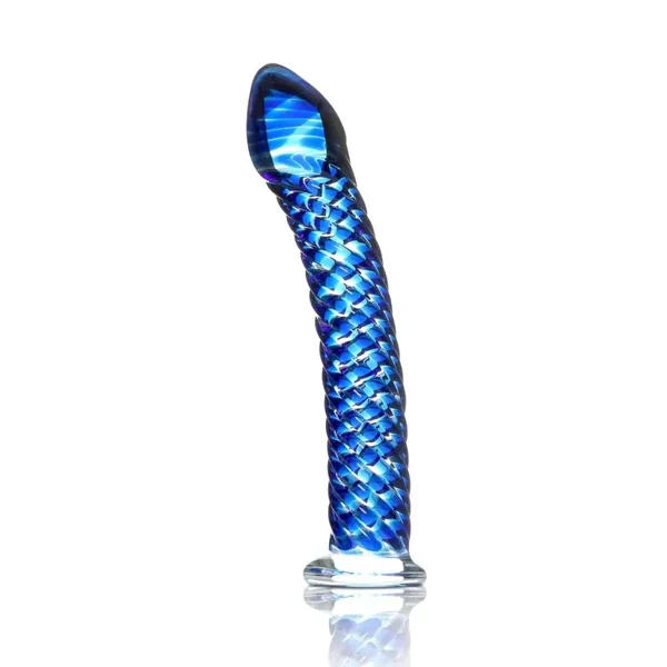 Icicles® No. 29 Ribbed Glass G-Spot Dildo