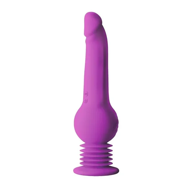 Impressions New York Rechargeable Silicone Gyro-Quake Dildo – Purple