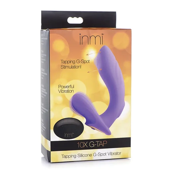 Inmi 10x G-tap Tapping Silicone G Spot Vibrator – Purple