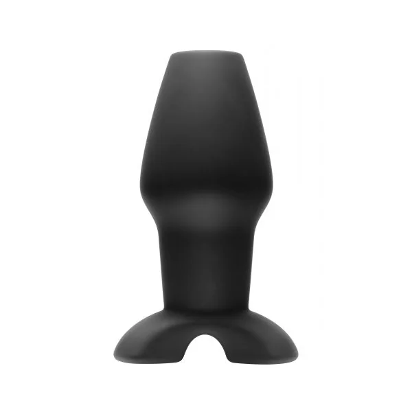 Invasion Hollow Silicone Anal Plug - Large - Black