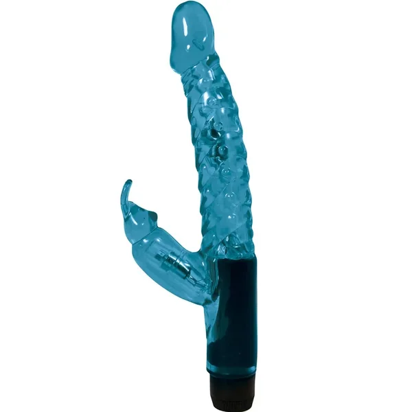 Jelly Mini Rabbit Vibro Wand 6 Inch Blue