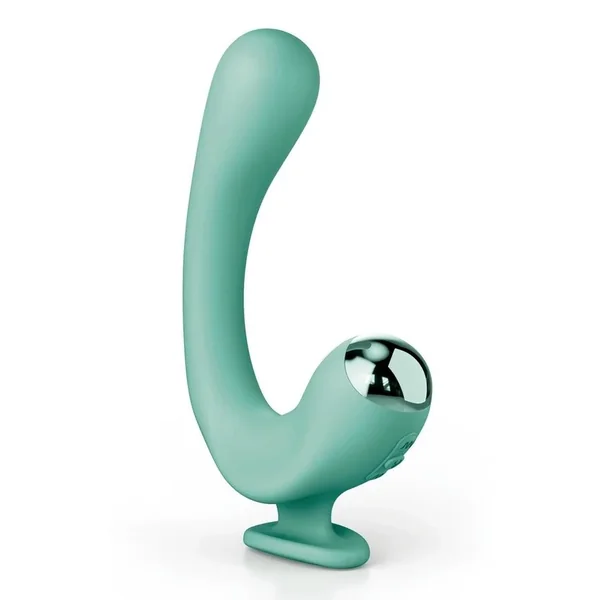 JimmyJane Reflexx Rabbit 2 Rechargeable Silicone Vibrator – Teal