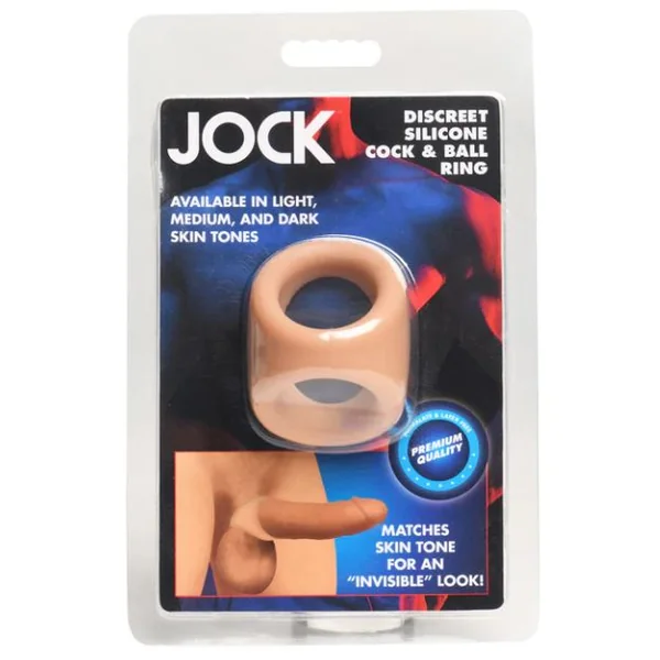 JOCK SILICONE COCK & BLL RING MEDIUM