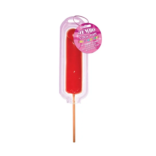Jumbo Cock Pops Fruit Flavored - Strawberry