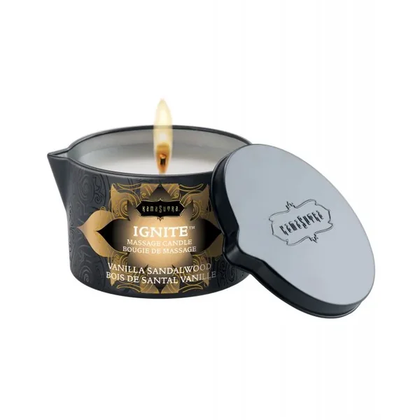 Kama Sutra Ignite Massage Soy Candle – Vanilla Sandalwood