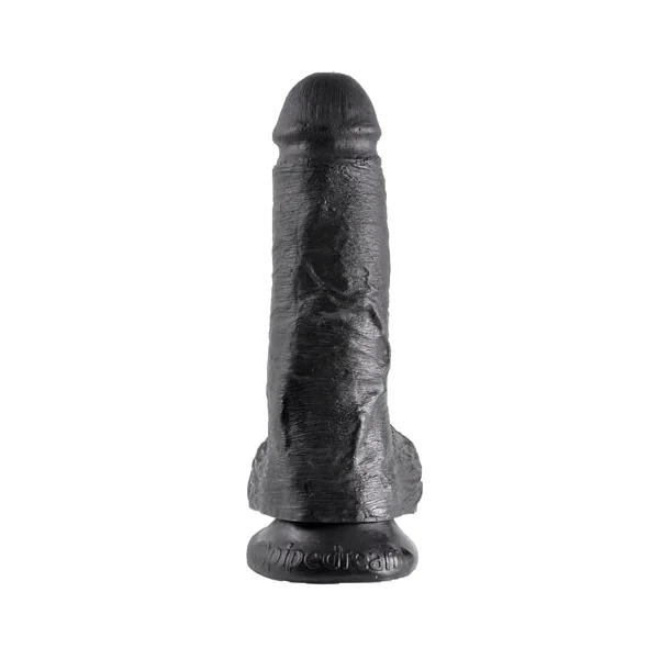 King Cock 8-Inch Cock With Balls - Black