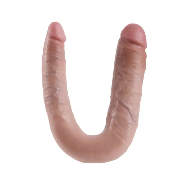 King Cock Double Trouble - Large - Flesh