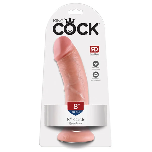 King Cock Realistic Suction Cup 8" Dong - Flesh