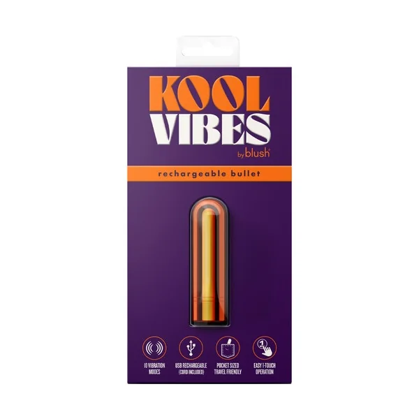 KOOL VIBES – RECHARGEABLE MINI BULLET – TANGERINE
