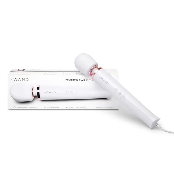 Le Wand Plug-In Vibrating Massager – White