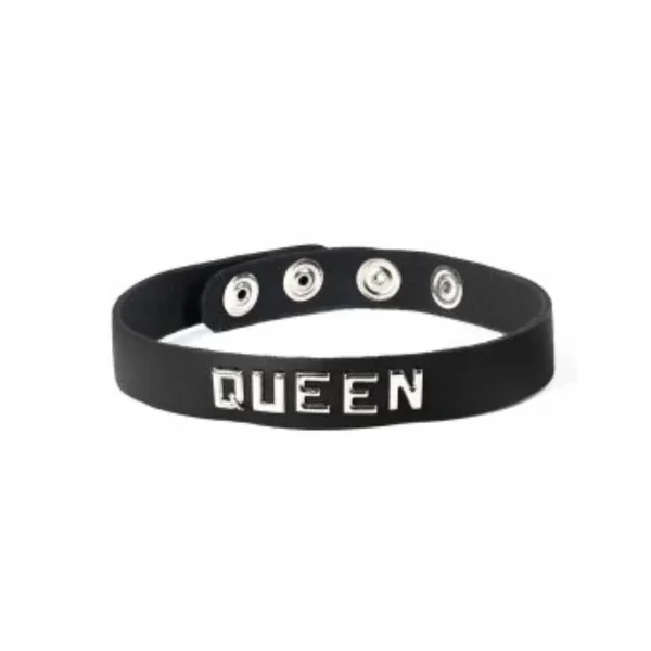Leather Wordband Collar – Queen
