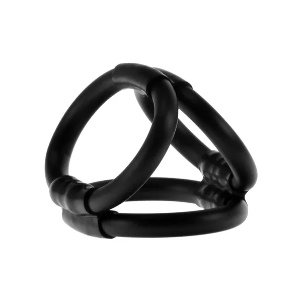 Linx Caged Up Cock Cage 3 Ring Cock Ring – Black
