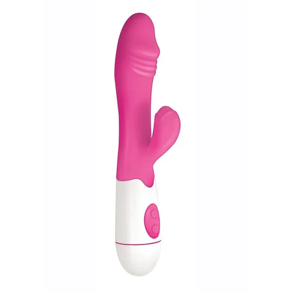 Lotus Sensual Massager #1 Silicone Rabbit Vibrator – Pink/White