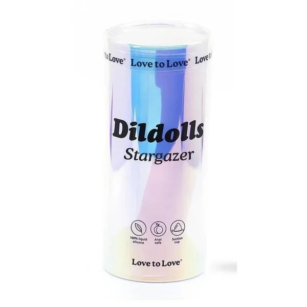 Love to Love Dildolls Stargazer Silicone Dildo – Rainbow