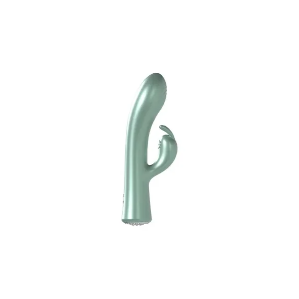 LoveLine La Perla Rechargeable Silicone Rabbit Vibe, Green