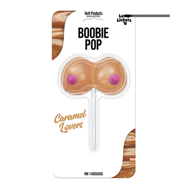 Lusty Lickers Boobie Pop - Caramel Lovers