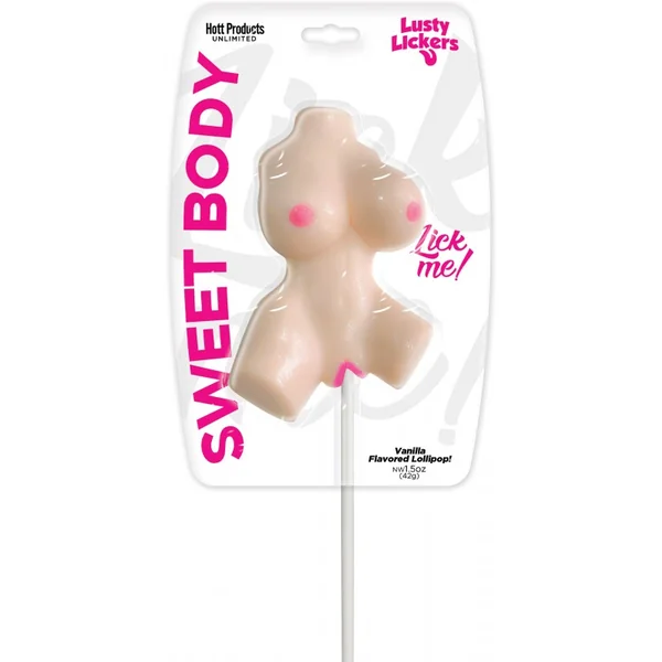 LUSTY LICKERS FEMALE TORSO POP VANILLA FLAVOR