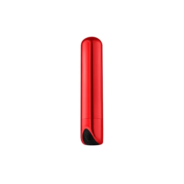 Luv Inc Sb33 Shiny Bullet Rechargeable Vibrator, Red