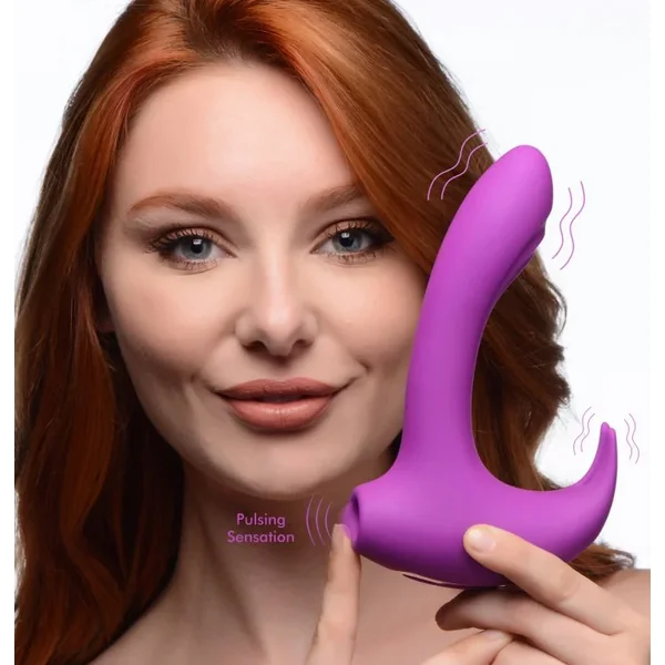 Lux Rocker Pulsing & Vibrating G-Spot Rabbit Vibrator – Purple