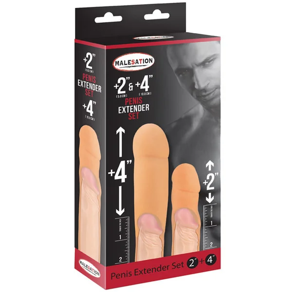 Malesation 2" & 4" Penis Extenders