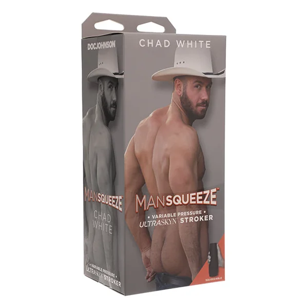 Man Squeeze Ultraskyn Ass Stroker - Chad White
