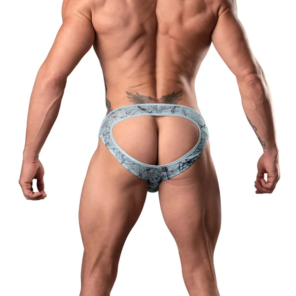 MARBLE MESH MOONSHINE JOCK LIGHT BLUE L/XL