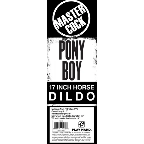 MASTER COCK PONY BOY 17IN HORSE DILDO