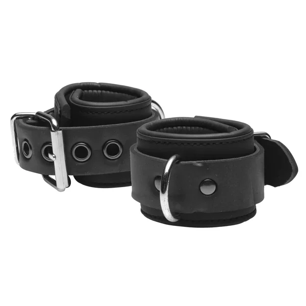 Master Series Serve Neoprene Buckle Cuffs, Black