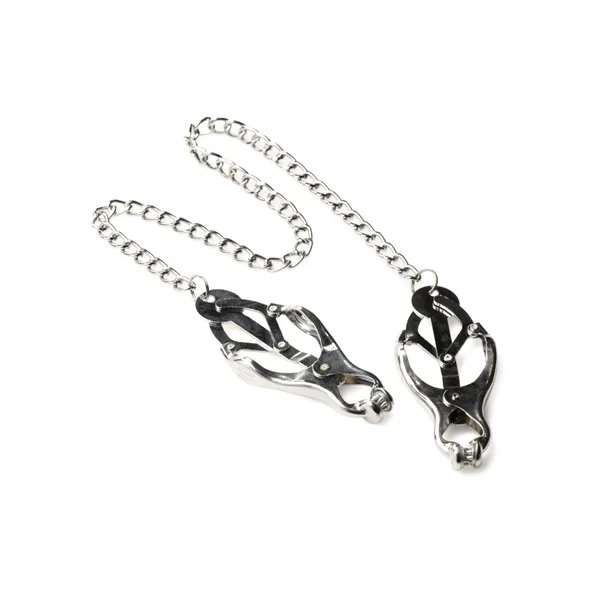 Master Series Tyrant Spiked Clover Nipple Clamps - Silver