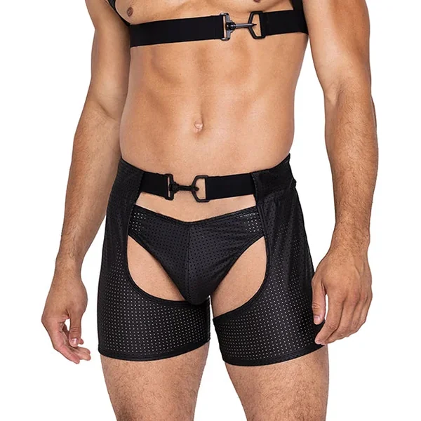 Master Thong w/Contoured Pouch Black MD