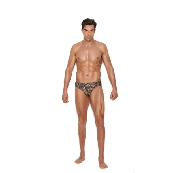 Men's Thong Back Brief - Small-medium - Animal