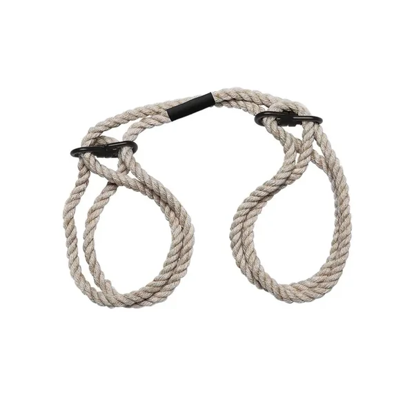 Merci Restrain 6mm Hemp Wrist or Ankle Cuffs – Tan